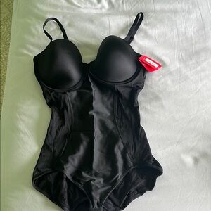 SPANX Sculpt Black Bodysuit with Adjustable Straps